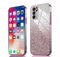 PEIYE Hülle für Oppo A16 / A16s / Oppo A54s - Stoßfeste Silikon Handyhülle, Glitzernde Schutzhülle mit Elektroplattierten Rändern und Integrierter Glitzerkarte mit Glitzer, Cover Case, Verlauf Rosa