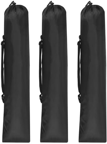 PATIKIL 38x10 Inch Camp Chair Replacement Bag, 3 Pack Nylon Folding Camping Chair Carry Bag Tripod Case Bag with Handle for Outdoor Camping, Black