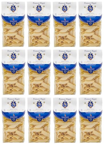 12er-Pack Pastificio Ferdinando II Pennoni Rigati Pasta di Gragnano I.G.P.,Nudeln aus Hartweizengrieß 500g