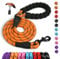 Rope Dog Lead with Soft Padded Handle and Reflective Threads Nylon Durable Dog Leash Safety 1.2m Mountain Climbing Rope Twist Lead For Small Medium Large Dogs