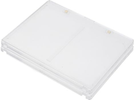 PHENOFICE 2 Stück Magnetkarten Hartkartenschutz Fotokartenhalter Magnetkartenetui Baseballkartenschutz Sammelkartenetui Kartenvitrine Kartenständer Transparentes Acryl