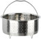 Edelstah Dampfgarer Einsatz, TIMESETL Dämpfeinsatz Instant Pot Rund Dampfeinsatz für Topf Edelstahl Dampfgarer Einsatz für Topf, Dämpfeinsatz Edelstahl mit Griff für Reis, Gemüse, Kartoffeln, Eier