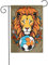 Bandera de jardín con estampado de león de 12 x 18 pulgadas, bandera de bienvenida al aire libre, para decoración del hogar y patio