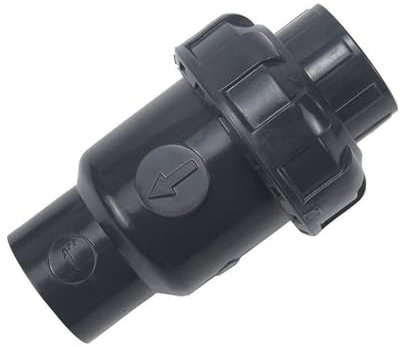 MRYFODA Clapet Anti-Retour 1 Pièce, Diamètre Intérieur 20 Mm/25 Mm/32 Mm/40 Mm/50 Mm, Clapet Anti-Retour Upvc Noir, Adapté À Une Utilisation Verticale Et Horizontale.(Inner 40mm)