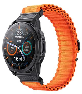 Compatibile con Cinturino Garmin Fenix 7/7 Pro / 6/6 Pro / 5/5 Plus / 8 47mm, Cinturino Quickfit 22mm per Garmin Epix 2 Gen 47 mm / 935 / S62