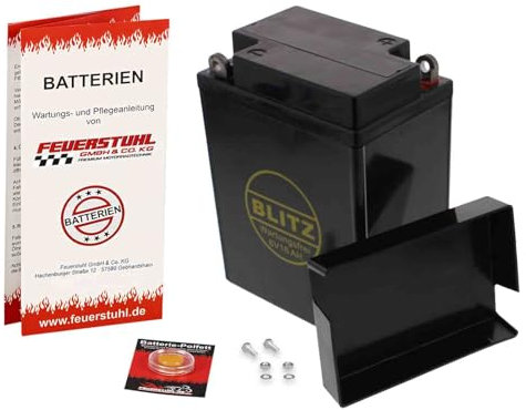Batterie für Triumph 6T Thunderbird, 1963-1966, wartungsfrei, einbaufertig (inkl. 7,50 Pfand) Oldtimer Gel
