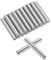 QUARKZMAN 50 Stück 4mm x 25mm Regalbodenträger, Regalstifte Zylinderstift, Verstellbare Regalbodenhalter Bodenträger Edelstahl Silber (0,15 x 0,98 Zoll)