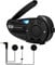 OBEST Q2 Motorcycle Bluetooth Helmet Headset Intercom, Bluetooth 5.1 Communication System Supports Connecting 2 Devices with CVC Noise Reduction IP65 Waterproof Call up to 24 Hours