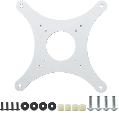 VESA-Adapter, Kompatibel Mit Samsung Smart Monitor 43 Zoll M7 M70F M70D LS43DM702UUXEN LS43FM702UMXUE S43DM702UM S43FM702UU Wandhalterung S43FM702(White)