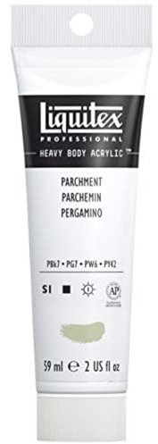 Liquitex 1045436 Professional Heavy Body Acrylfarbe in Künstlerqualität mit ausgezeichneter Lichtechtheit in buttriger Konsistenz, 59ml Tube - Pergament
