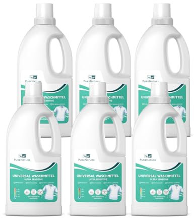 PureNature Flüssigwaschmittel Sparpack, 6x2 Liter