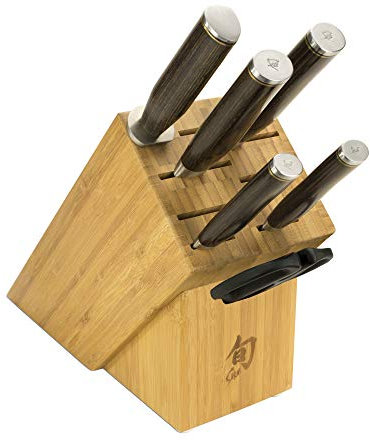 Shun Premier 7-teiliges wichtiger Block Set; ist mit 8-Zoll-kochmesser, 6,5-Zoll-gebrauchsmesser, 4-Zoll-schnipsel-Messer braun 7 stück