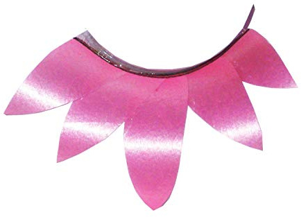 Eulenspiegel - Künstliche Wimpern Rosy Pink | Inkl. 1 ml Spezial-Wimpernkleber und Anleitung, für Karneval & Mottopartys