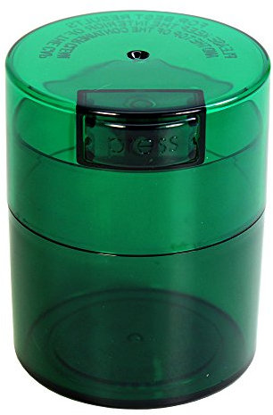 Tightvac Boîte de Conservation hermétique de qualité supérieure pour Herbes aromatiques – Capacité : 1,2 oz à 85 g – Gardez Vos Herbes et Produits secs Frais et Savoureux. Teinte Verte