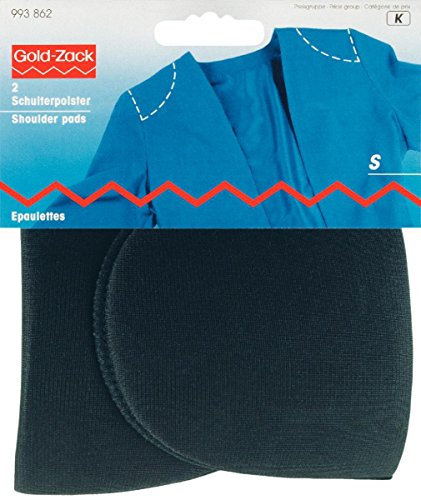 Prym Schulterpolster Halbmond S 124 x 100 x 12 mm, schwarz, 2 Stück