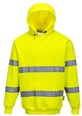 Portwest B304 Hi-Vis Kapuzen Sweatshirt Warnschutz Klasse 3 Reflexstreifen