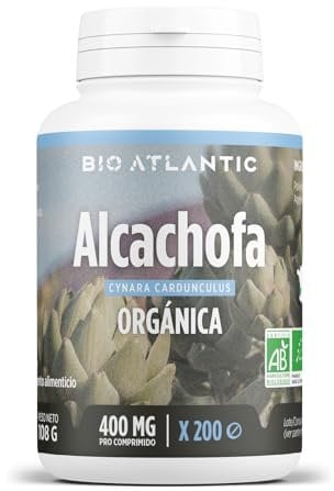Alcachofa orgánica - 400 miligram - 200 comprimidos