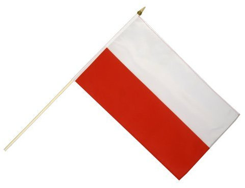 Flaggenfritze Stockflagge Polen - 30 x 45 cm
