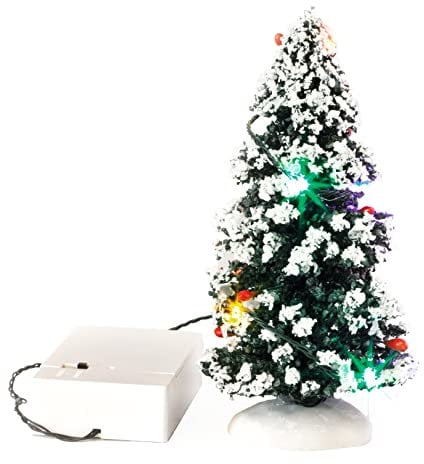 VBS LED Tannenbaum-Deko Miniatur Winter-Landschaft Weihnachten Wechsellicht