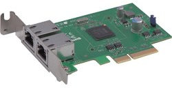 NETZWERK PCIe SUPERMICRO AOC-SGP-I2 Dual PCIe x4, 10/100/1000Base-TX, 2xRJ45 based on intel i350-T2, low profile