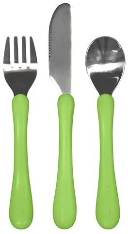 Green Sprouts Learning - Set di posate da 12 a 48 mesi, colore: Verde