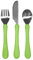 Green Sprouts l'apprentissage Ensemble de couverts (12 à 48 mois, Vert)