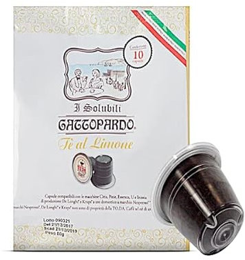 10 Capsule Thè compatibili con Nespresso Tè Gattopardo