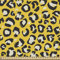 ABAKUHAUS Leopard Gewebe als Meterware, Wildkatze Camouflage, Schön Gewebten Stoff für Polster und Wohnaccessoires, 1M (148x100cm), Gelb Weiß und Schwarz