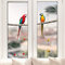 Pixblick Fenstersticker - Papageien I Made in Germany I Wiederverwendbar
