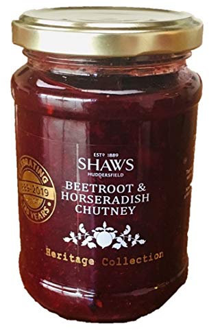 Shaws Heritage Collection Chutney, Rote Beete und Meerrettich, 6 x 290 g