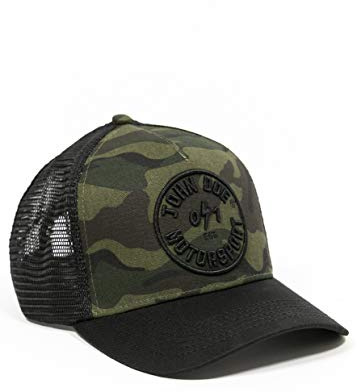 John Doe Trucker Cap - Baseballcap mit Baumwolle - Basecap mit Markenstickerei - Snapback Cap mit Mesh-Einsatz - Schirmmütze Winter/Sommer - Truckercap