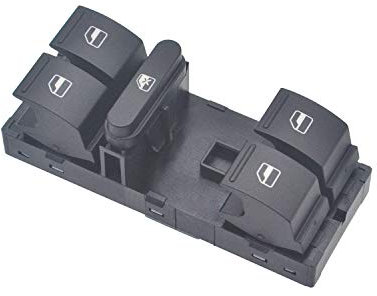 ZEALfix Interruptor Mando Elevalunas, Botonera de Ventana 1K4959857B Für J Golf Polo P Caddy Ti-guan Touran