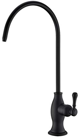 Delle Rosa Trinkwasser-Aufbereiter-Wasserhahn, kommerzielle Wasserfiltrationsarmatur für Unterspüle, Wasserfiltersystem, modernes bestes Messing, mattschwarz, Küche, Bar, Spüle, Trinkwasserhahn