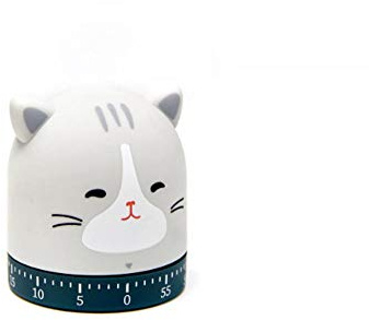 Hinleise Minuteur de cuisine mécanique en forme de chat et de chien avec compte à rebours pour cuisine, bureau, chambre à coucher