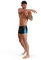 Speedo Dive I Aquashort Homme, Noir/USA Charcoal/Hypersonic Blue, 3XL