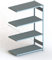 Meta Anbauregal - Zum Ausbau eines Lagerregales - 4 Böden - Farbe Silber - 200 x 130 cm - 60 m tief