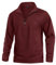 KEFITEVD Sport Pullover Herren mit 1/2 Zip Laufshirt Fleece Wander Jogging Oberteil Fahrrad Bekleidung Männer Outdoor Langarm Shirt Funktionsshirt Weinrot XL