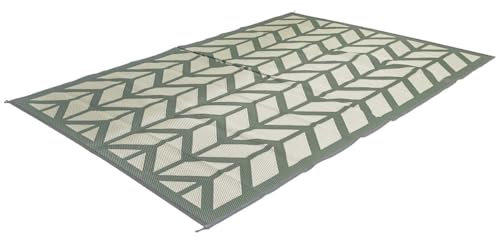 Bo-Camp Flaxtom Outdoor-Teppich, grün/grau, 200x180cm
