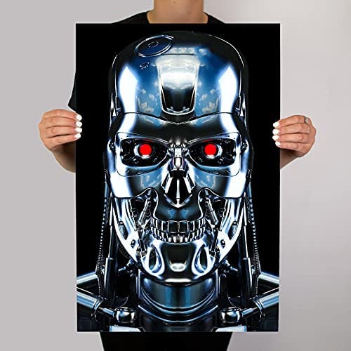 Terminator T800 Metall-Wandposter Skynet Cyberdyne Systems Man Cave (A2)