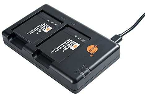 DSTE 2-Pack NP-FT1 Battery and Micro USB Dual Charger Compatible with NP-FT1 and Sony DSC-L1 DSC-L1/W DSC-M1 DSC-M2 DSC-T1 DSC-T10 DSC-T10/B DSC-T10/P DSC-T33 DSC-T3/B DSC-T5/N Digital Camera