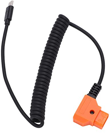 Annadue Cavo Flessibile di Alimentazione da TYPE-C a D-TAP per Accessori per Fotocamere Digitali, Cavo di Alimentazione da USB C a D.