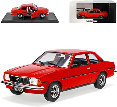 Ixo Defekte Verpackung Opel Ascona B 1.9 SR 1975 Rot Coupe 1975-1981 Mit Sockel 1/24 Whitebox Modell Auto