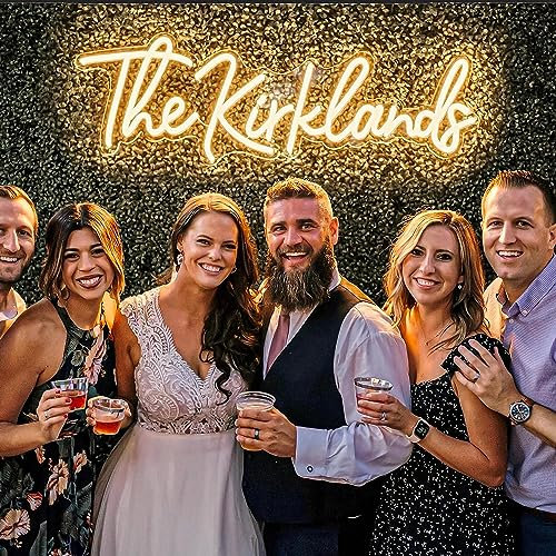 Neon Sign Personalisiert, Neon Sign für Wanddekoration, LED Schild Personalisiert, LED Leuchtreklame Namensschild für Familie Geburtstag Bar Hochzeit Party Firmenlogo Oder Geschäftsschilder