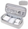 Yundoor Cord Organizer Travel Case, Portable Tech Organizer Pouch Bag for Cable & Charger, Tech Electronics, Travel Essentials (Light Grey)