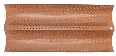 Fdit Französische Baguette-Pfannen mit 2 Fächern, Baguette-Backblech, Backform, Toast, Backofen, Toaster, Französisches Brotlaibblech für die Backstube zu Hause