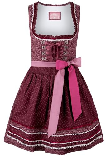 Stockerpoint - Dirndl Kim (55cm), Größe:42, Farbe:Bordeaux