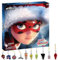 Miraculous Ladybug - Ultimativer Kwami Adventskalender mit Miniatur-beflockten Kwamis und EVA-Charms, saisonale Charms, Sammlerstück für Kinder zu Weihnachten mit Haken und Bändern (Wyncor), blau
