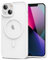 oakxco for iPhone 13 Mini/ 12 Mini Case Clear Magnetic Compatible with Magsafe, Thin Slim Transparent Non Yellowing, Hybrid Soft Silicone Bumper & Hard Plastic Protective Cover for Women, White