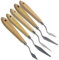 5pcs Acrylic Paint Craft Palette Small Art Spatula Tool Plastic Pallet Kit Stainless Steel Wooden Handle Trowel Set Large Watercolour Oil Mini Canva Rock Painting Spray Artist Kid Adult Supply