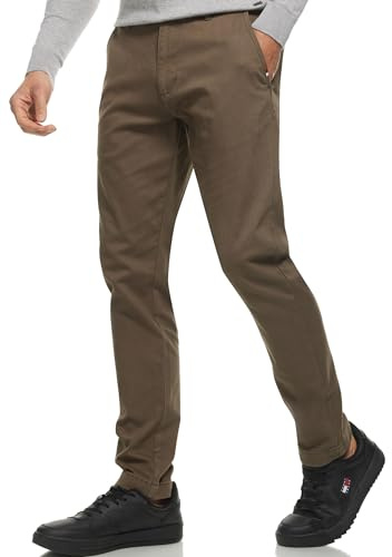 Indicode Herren INKellen Chinohose Stretch-Stoffhose aus 98% Baumwolle | Bequeme Herrenhose mit Stretch und hoher Bewegungsfreiheit, Chino, Stoffhose, Freizeithose, Businesshose für Männer